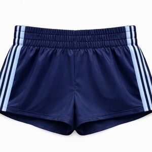 Katie J NYC Dark Blue and Light Blue Athletic Shorts